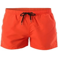 Voguele muškarci Ljetne kratke hlače od pune boje plaže kratke hlače sa mrežnim oblogom kupaćim prtljažnima