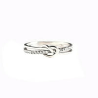 Ljubavni prsten srebrni prsten slatka ljubavna cvijeta majka kćer zvona za rođendan poklon za kćer od