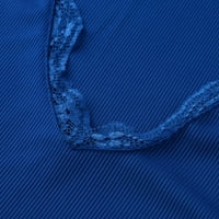 Žene T majice Loše FIT Dame Nova tanka elastična v-izrezana čipkaste majice dugih rukava s dugim rukavima