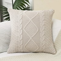 Dekorativni pamučni pleteni jastučni jastuk za jastuk sa dvostrukim kablom za pletenje meko džemper