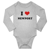 Heart Newport Love Baby Long Rompers