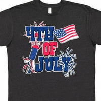 Inktastičnost 4. jula sa vatrometom Američka zastava i raketna majica