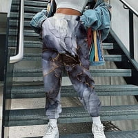 Ženska dna moda pune dužine pantalone etnic grafičke sportske hlače za djevojčice jogging nacrtavanje