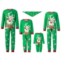 Novo podudaranje Božićne porodice Pajamas Elk Reindeer Print