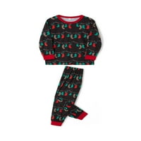 Wsevypo Family Božićni setovi Padžama, čarape tiskane top + hlače za spavanje, odmor PJS za žene muškarci