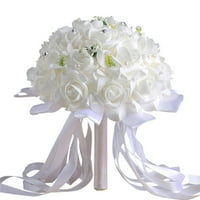 Kristalne ruže djeveruše vjenčani buket Bridal umjetni svileni cvjetovi