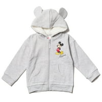 Disney Mickey Mouse Toddler Boy Girl Fleece Zip Up Hoodie