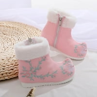 Leey-World Toddler cipele za djecu Xloth Cipele WWarm zimske čizme za snijeg izvezene tiskane cipele