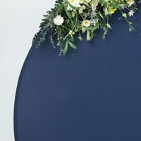 EFAVOMART 7,5ft mat mornarsko plavo okruglo Spande Fit Wedding Arch Backdrop poklopac - dvostrani prilagođeni