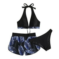 Bikini Split ženski kupaći kostimi seksi visokog struka Elastični kratke kupaći kostimi za ljetnu plažu