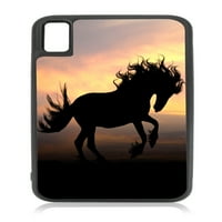 Prancing konj na plaži iPhone XR Horse Case crna gumena futrola za iPhone XR - iPhone XR telefon telefon