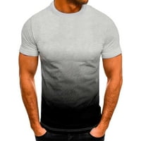 Caveitl muns majice, muškarci kratki rukav tiskanje okruglih vrata pulover majice siva
