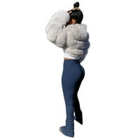 Ženske hlače Ljetne koredore mulfere ruched visokog struka gradijent mršave joge duge hlače