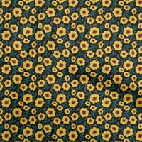 Onuone pamuk poplin Twill crna tkanina cvjetna retro tkanina za šivanje tiskane plovidbene tkanine uz