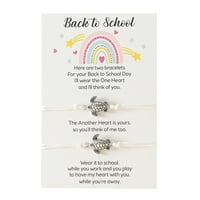 Mnjin kornjačka narukvica nazad na školsku poklon narukvica plus kartica Povratak na školske poklone