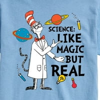 Mačka u šeširu - nauka poput magije, ali stvarna - muške grafičke majice kratkih rukava