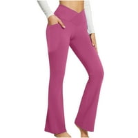Advoicd joga hlače za djevojke joge hlače s džepovima za žene Ženske vježbe biciklističke hlače Bespremljena