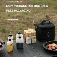 Na otvorenom Kamp Portable Spice-Jars Organizator kontejnera postavljeni sa torbama za pohranu