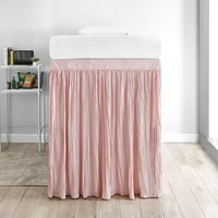 Crinkle Proširena krevetna suknja XL - Rose Kvarc