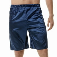 Muški satenski kratke hlače za spavanje satenske pidžame donje rublje svilene kratke hlače elastični