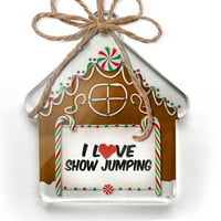 Ornament tiskan jednostran sam i love show skačeći božićni neonblond