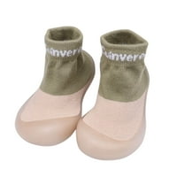 Dječja toddler meke cipele čarape Pismo cipele Walkers Elastic Solid Neklizne prve cipele