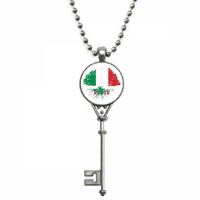 Korijen zastava Forly Italija Art Deco modni privjesak Vintage ogrlica Srebrni ključ nakit