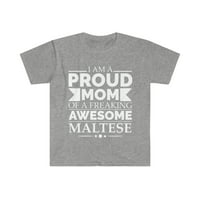 Ponosna mama malteške pse majke majke majica majica s-3xl