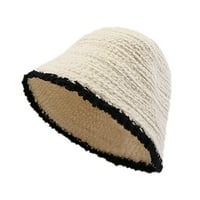 Ženske zimske šešire topli ribarske šešire modne kape bazene kape ANS šal