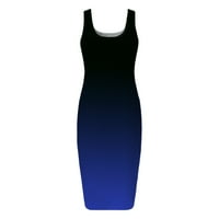 Voncos senderes za žene - modni okrugli vrat bez rukava od pulover tamno plava 4