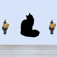 Maine Coon Mačka SILHOUETTE - prekrasan čelični ukrasni ukrasni znak metala metala zida