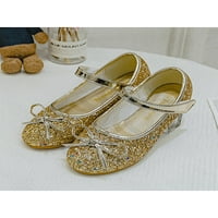 Daeful Girls Flats Comfort Mary Jane Glitter haljina cipele vjenčana lagana casual cank za gležnjeve