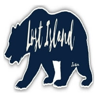 Izgubljeni otok Iowa Suvenir 3x frižider magnetni medvjed dizajn