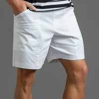 Muške tanke-fit-fit Stretch kratke čvrste ispis opuštene ljetne hlače na plaži zeleno xl
