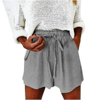 Ecqkame plus kratke hlače za žene čišćenje modnog ženskog ljetnog ležernog ležernog karata džep solidne