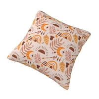 Jastučni jastučni jastuk od četvrtaste ukrasnog bacanja, narančasta listova tekstura Spavaća soba kauč