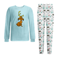 Parovi koji odgovaraju božićnim pidžamama pamučne jamme Print Slatke pidžame postavlja veličine