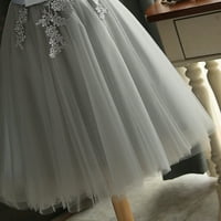 Haljina haljina djeverušema stranka vjenčanica kratka ženska čipka svečana haljina ljuljačka haljina