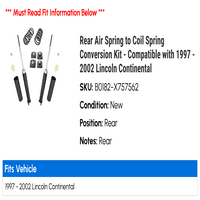 Opruga stražnjeg zraka do količnog proljetnog konverzije Komplet - kompatibilan sa - Lincoln Continental
