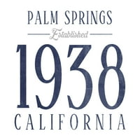 Palm Springs, Kalifornija, uspostavljeni datum