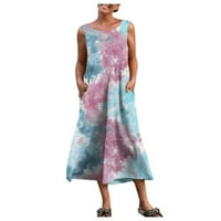 Suknje za žene Trendy kratka vintage cvjetna suknja od plane teniske suknje visoki struk a-line suknja