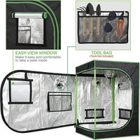 Bclyinc kućna šator, hidroponski pogon rastuće sobe w Promatranje prozora i unutrašnja torba za unutarnju