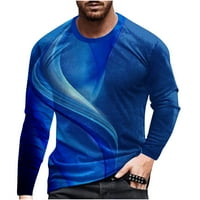 Muška djevojka s dugim rukavima 3D 3D printske košulje Slim Fit modni casual grafički vrhovi TEE pulover