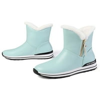 Glookwis Girls Snow Boot High Top Mid Calf čizme Okrugli nožni zimi Zimske cipele Dječje prozračne ležerne