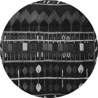 Ahgly Company Zatvorena okrugla jugozapadna siva tepih za suvojene zemlje, 5 'krug