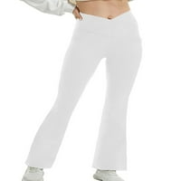 Grianlook dame yoga hlače Solidne boje Sport pantalone za spajanje nogu Žene Stretnje dno Redovna visoka