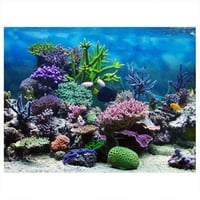 TEBRU PVC ljepilo Podvodni koralj Akvarij riblje pozadinska pozadinska pozadinska dekoracija, papir