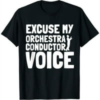 Orkestar Dirigel Voice Musicalian Baton Choir Dir Modni ženski grafički tee - meka i udobna majica kratka