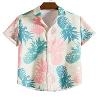 Sanviglor Muss dva trenerka set majica na majica Havajska majica i kratke hlače Cvjetni ispisani odjeća