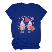 Par Voli Gnome Graphic T majice za žene Labavi fit casual kratkih rukava ljetni vrhovi trendi osnovni